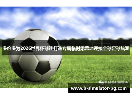 多伦多为2026世界杯球迷打造专属临时露营地迎接全球足球热潮 多伦多为2026世界杯球迷打造专属临时露营地迎接全球足球热潮